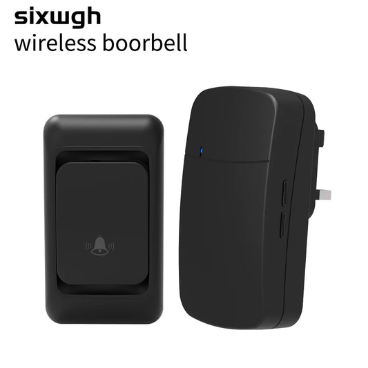 SIXWGH Outdoor Wireless Doorbell 38 Kinds Ringtones Songs My Melody Chimes Ring Bell Set With Battery 300m House Door Bell