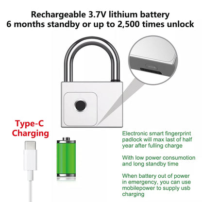 RAYKUBE Tuya Smart Fingerprint Padlock - Waterproof, USB Charging, Quick Unlock Sensor, P70/P55/PQ1 Models