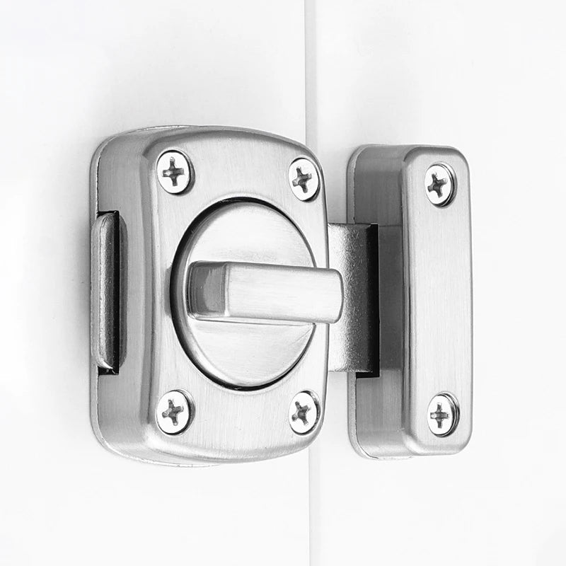 Twist Rotating Barrel Lock | Home Security Latch for Bathroom & Toilet Doors