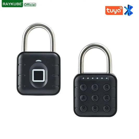 Tuya Bluetooth Fingerprint Padlock | Keyless Digital Luggage Lock with App Control & IP67 Waterproof Rating