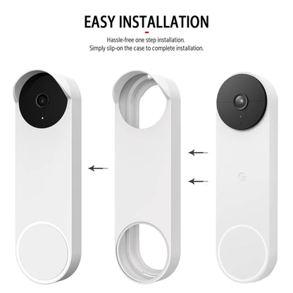 The Doorbell Protective Cover Is Suitable For Google Nest Doorbell (Battery) 2021 Doorbell Silicone Protective Case Waterproof